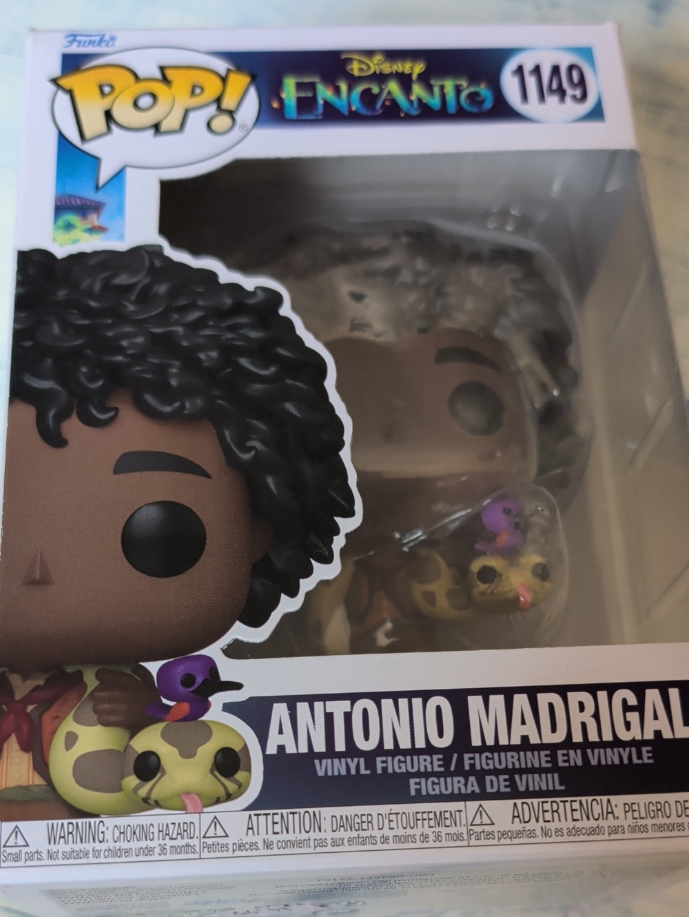 Funko Pop! Encanto Antonio Madrigal Vinyl Figure - Brown, Black, Purple, Yellow